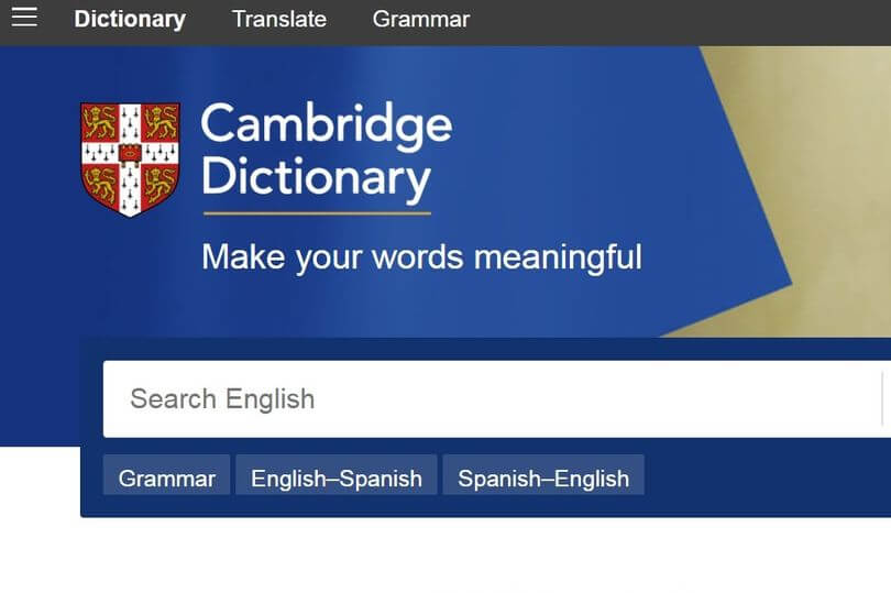 từ điển Cambridge