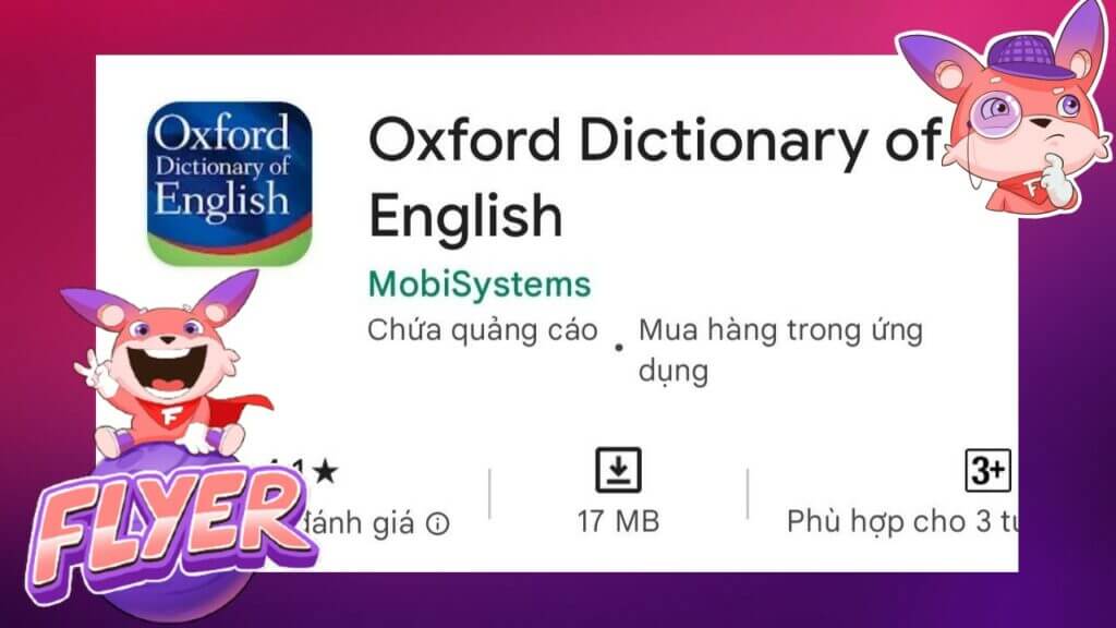Ứng dụng từ điển Anh – Anh “Oxford Dictionary of English”