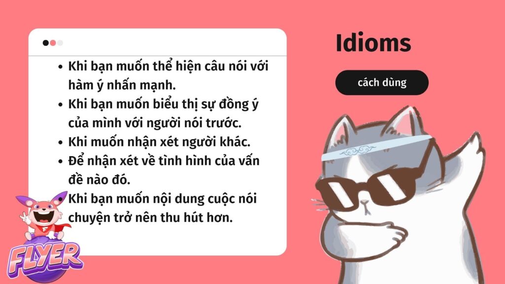 Cách dùng của "idiom" là gì?