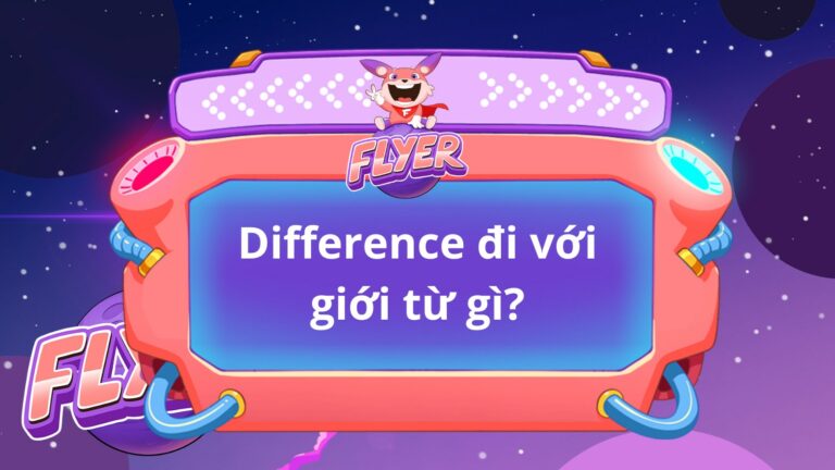 difference đi với giới từ gì