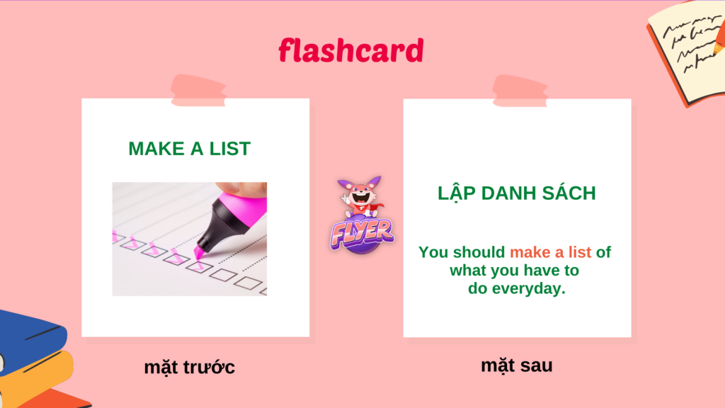 Học từ vựng bằng flashcard