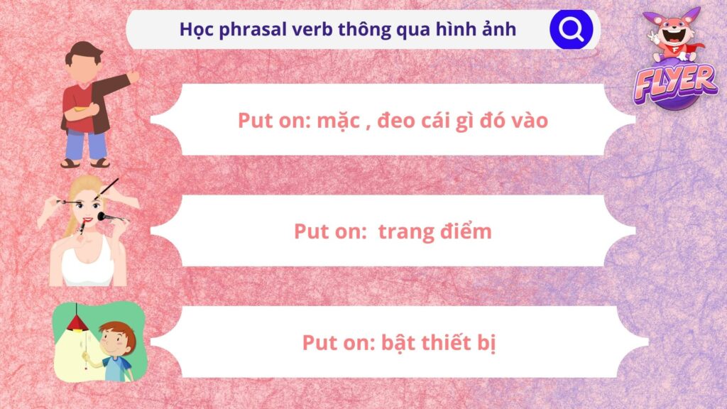 Học phrasal verb thông qua hình ảnh