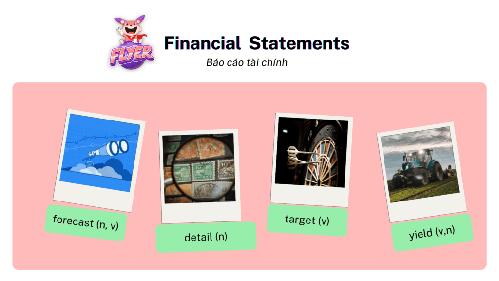 Từ vựng TOEIC chủ đề Financial statement (Báo cáo tài chính)