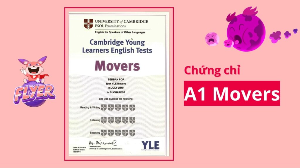 Chứng chỉ A1 Movers