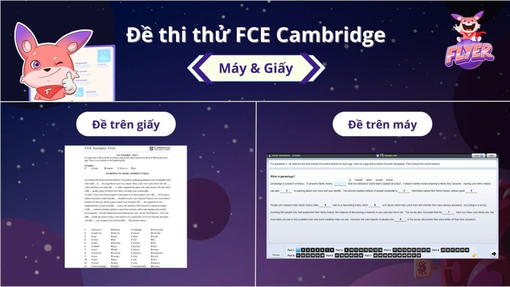 Đề thi thử FCE Cambridge_Tài liệu luyện thi FCE