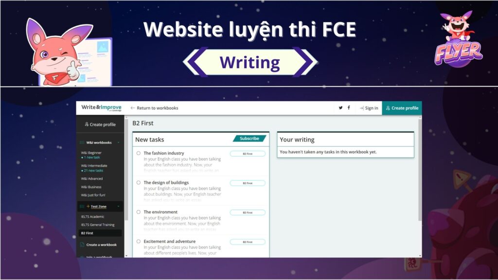 Website luyện thi FCE Writing_Tài liệu luyện thi FCE