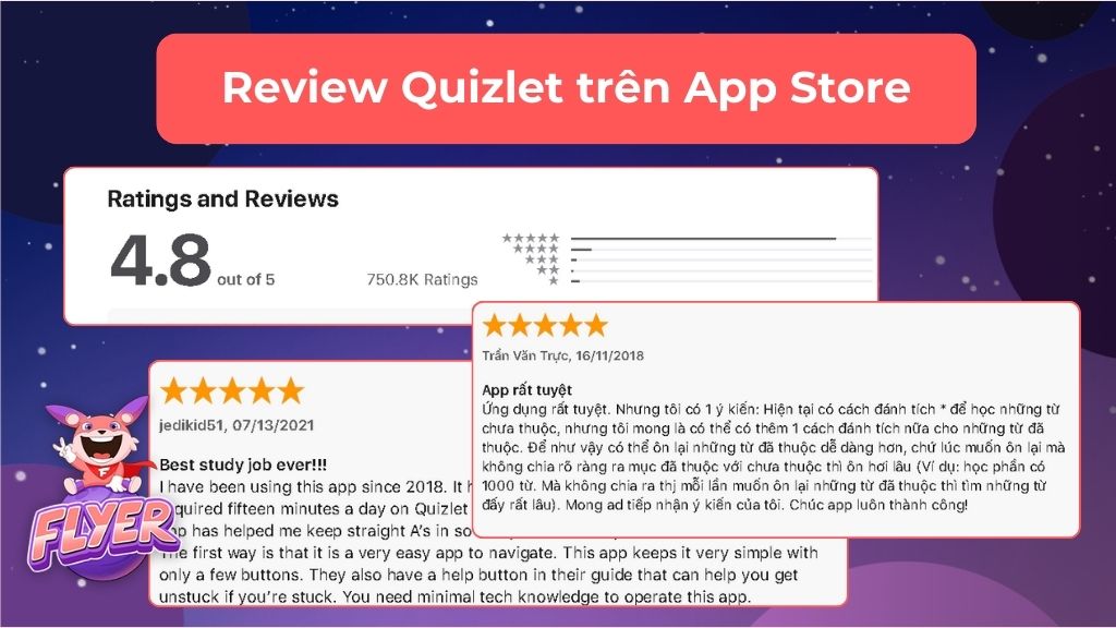 Review phần mềm Quizlet