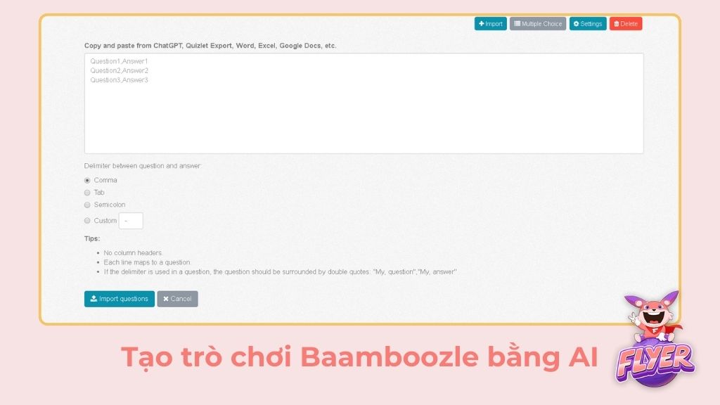 Review phần mềm Baamboozle
