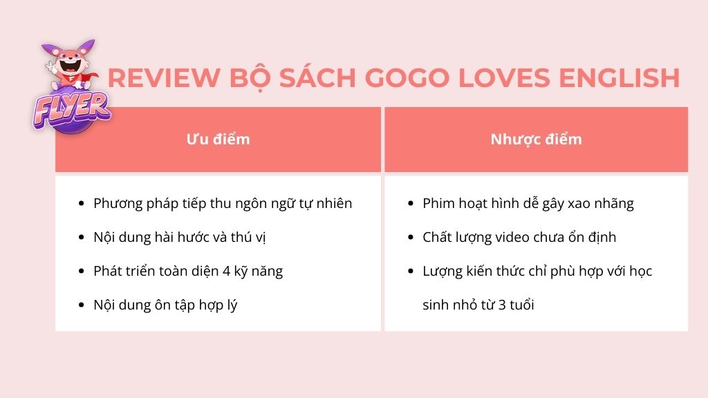 review bộ sách gogo