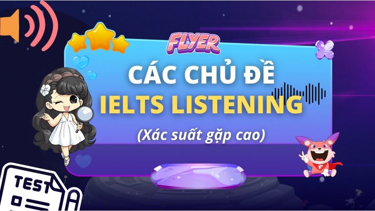 các chủ đề trong ielts listening