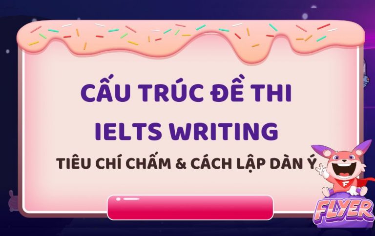 Cấu trúc đề thi IELTS Writing mới nhất