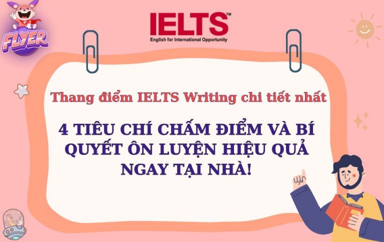 Thang điểm IELTS Writing chi tiết nhất