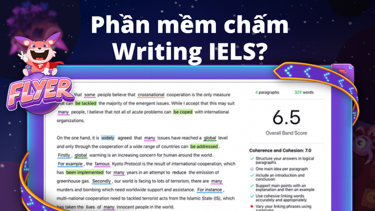 Phần mềm chấm điểm Writing IELTS