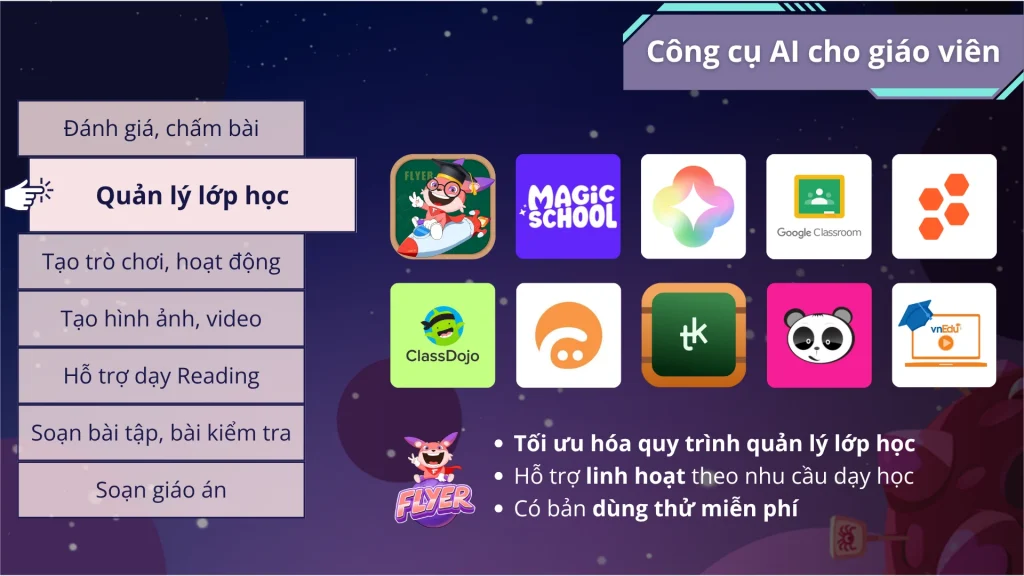 Công cụ quản lý lớp học