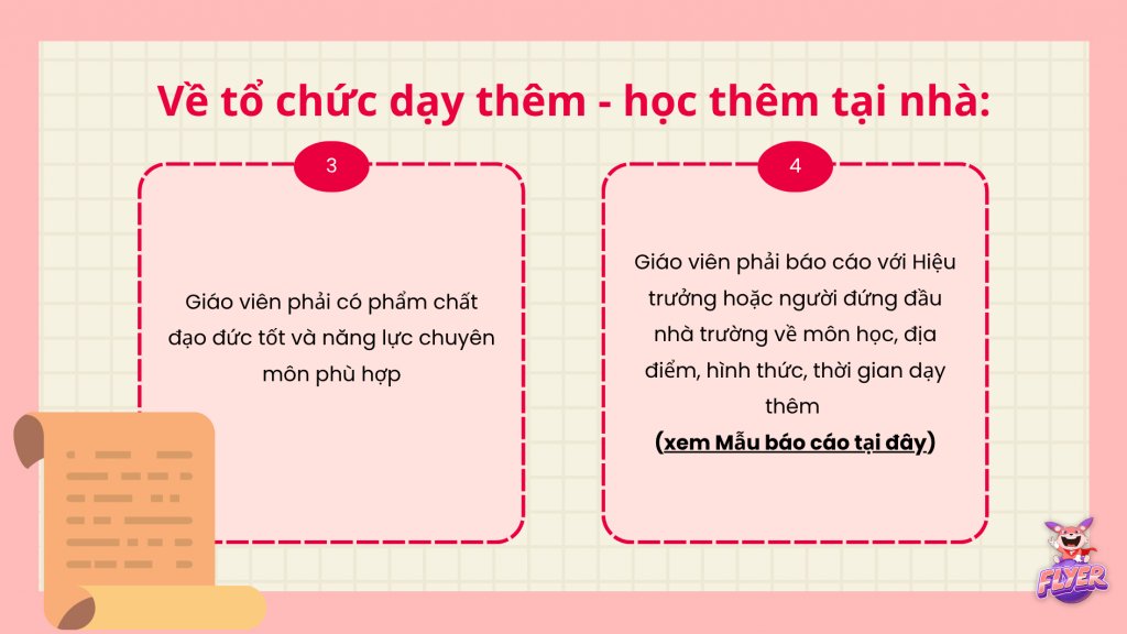 Quy định về tổ chức mở lớp dạy thêm tiếng Anh tại nhà