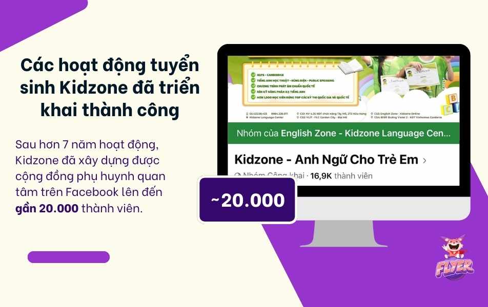 Kidzone xây dựng được cộng đồng phụ huynh đông đảo