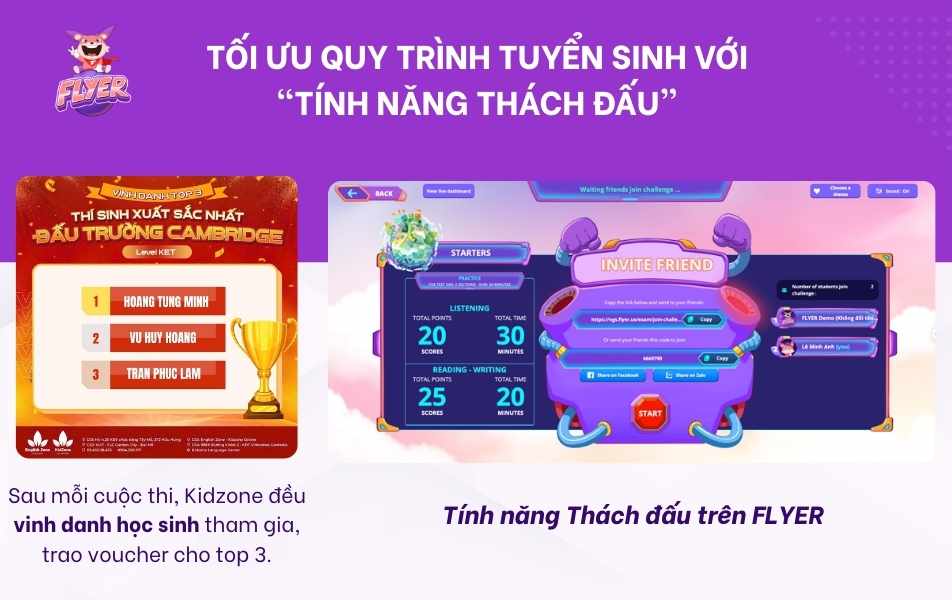 Luôn vinh danh học sinh đầu tiên để tối ưu quy trình tuyển sinh 