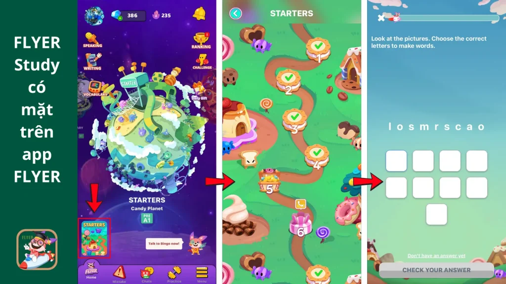 FLYER Study trên app FLYER 
