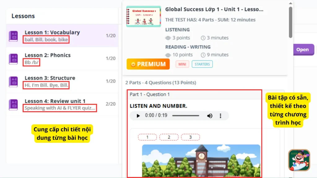 Giáo án có sẵn trên FLYER Teacher