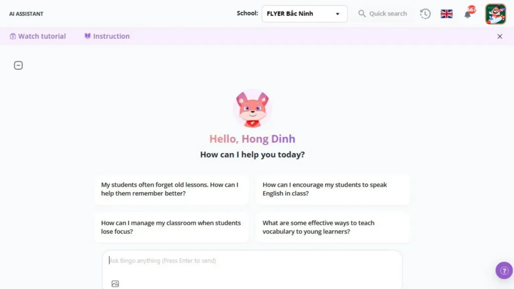 Thiết kế học liệu với chatbot Trợ giảng AI - FLYER Teacher 