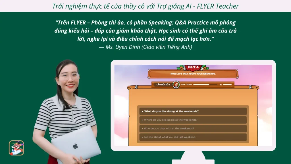 Mở rộng câu trả lời Speaking với FLYER