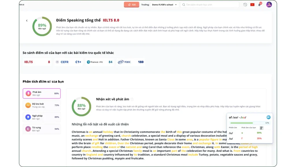 FLYER AI Speaking & Writing 