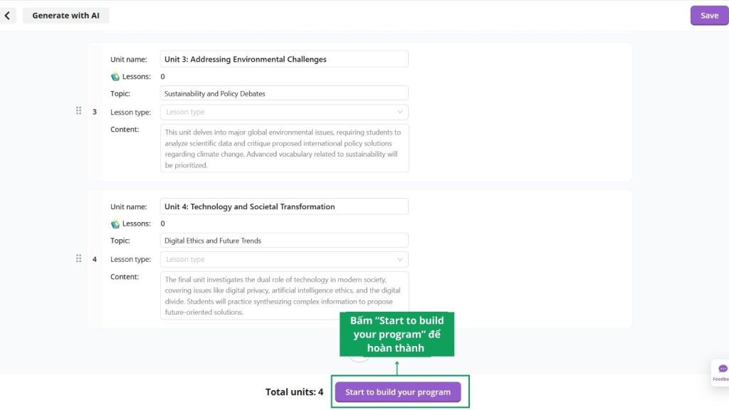 Cách tạo chương trình giảng dạy bằng AI 4