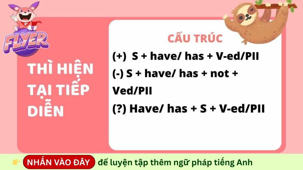 Ngữ pháp tiếng Anh thì hiện tại tiếp diễn