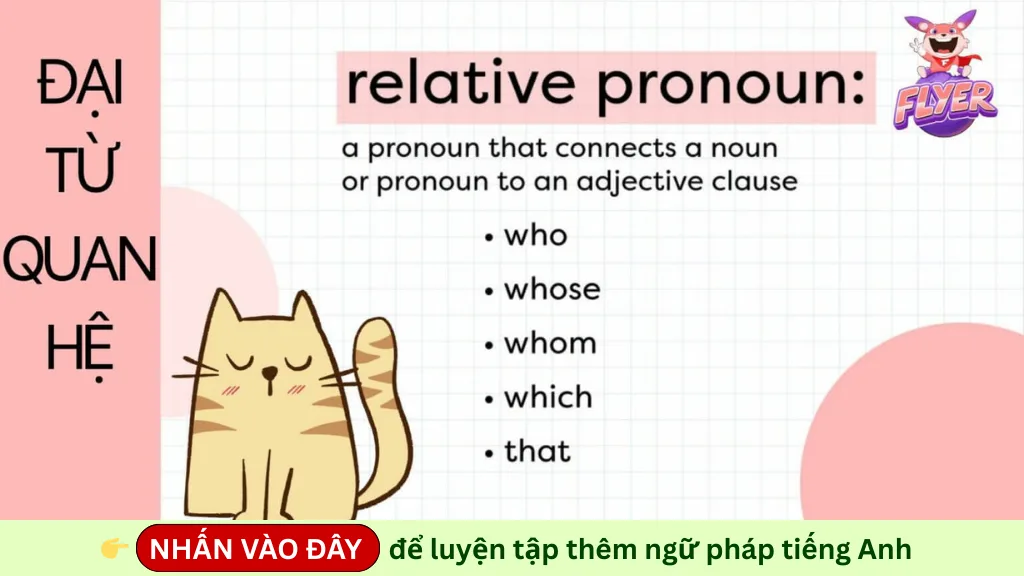 Đại từ quan hệ tiếng Anh