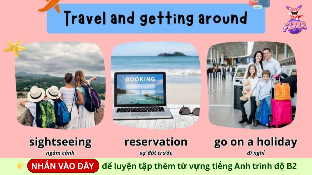 Từ vựng tiếng Anh B2 Travel