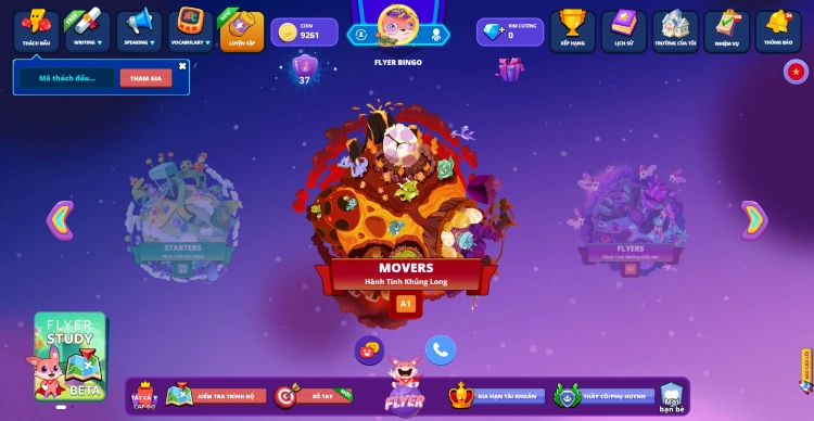 Đề chia thành nhiều cấp độ và chứng chỉ