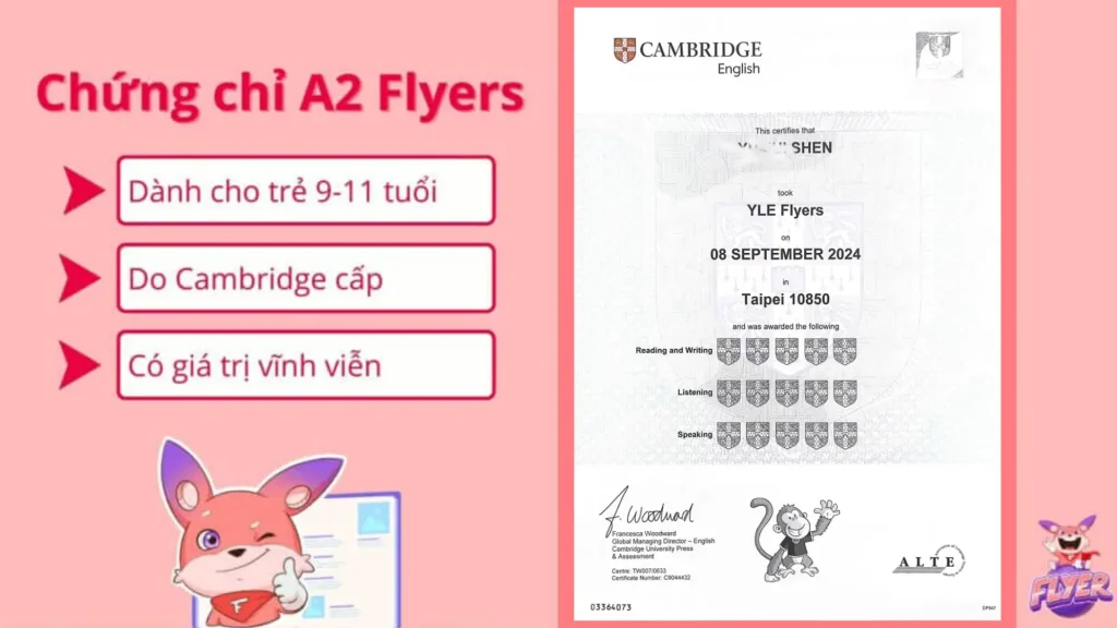 Thông tin chứng chỉ Flyers 