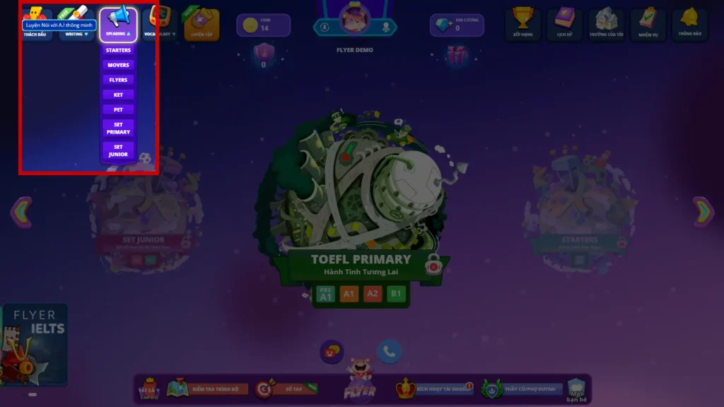 Luyện Speaking trên FLYER