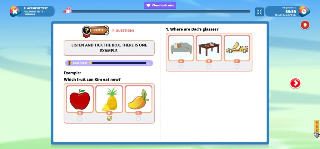 Placement test Listening