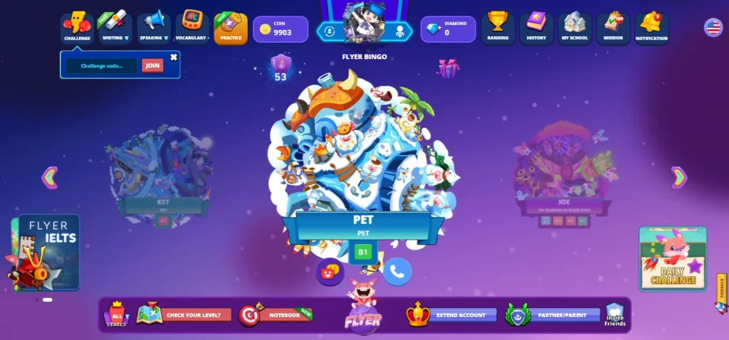 Kho đề thi PET trên FLYER 