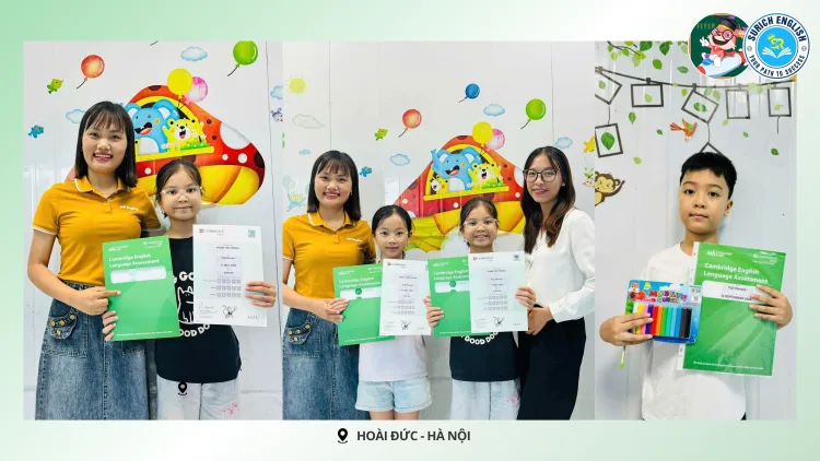 Thành tích học viên tại Trung tâm Surich English