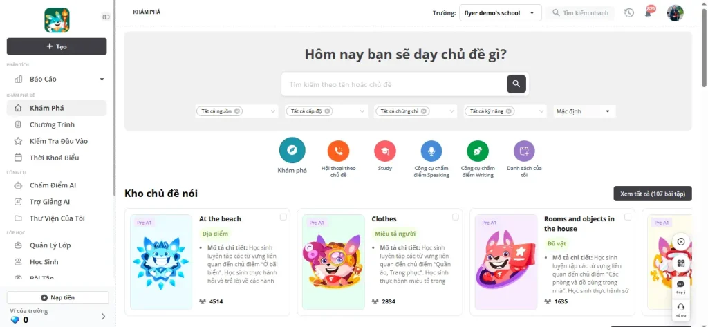 Trợ giảng AI - FLYER Teacher 