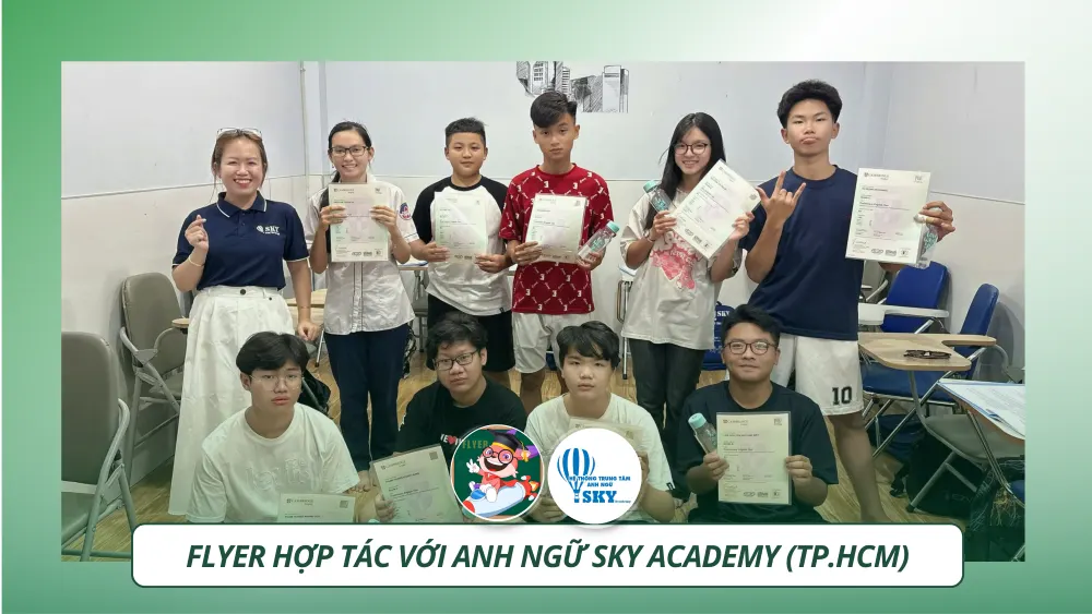 FLYER hợp tác Trung tâm Sky Academy