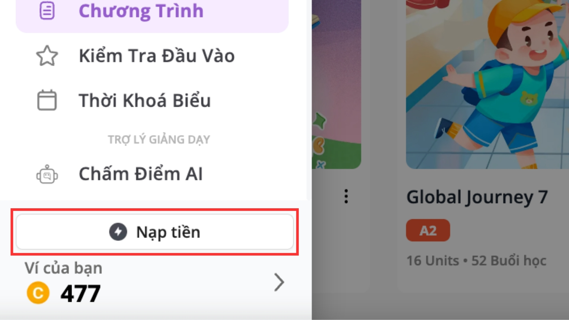 Nạp Xu trên FLYER LMS