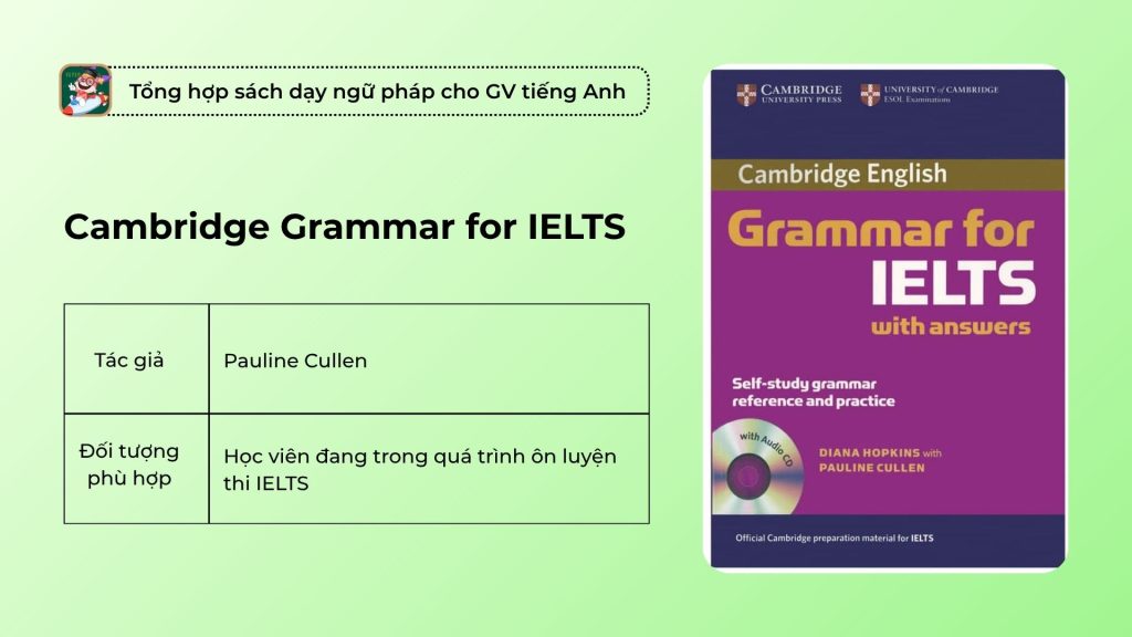 Tải sách miễn phí Cambridge Grammar for IELTS