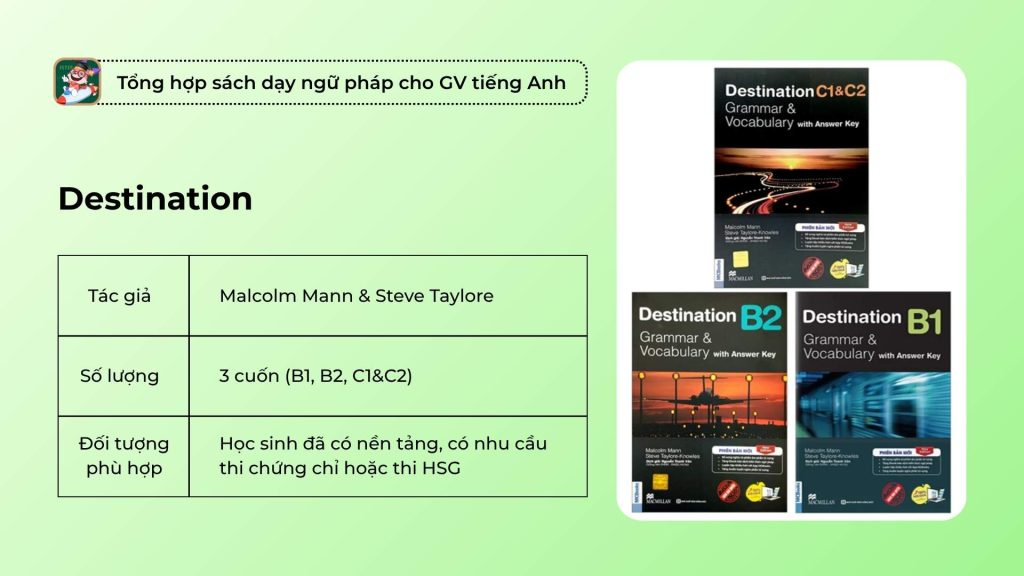 Tải miễn phí 3 cuốn Destination Grammar & Vocabulary