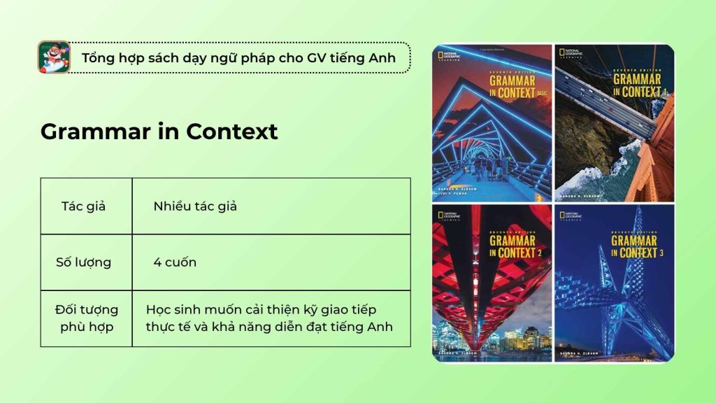 Sách ngữ pháp Grammar in Context