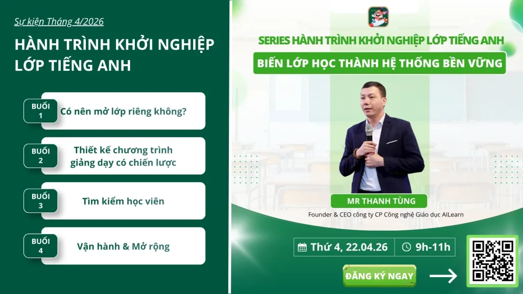 Webinar Hành trình khởi nghiệp lớp tiếng Anh do FLYER tổ chức