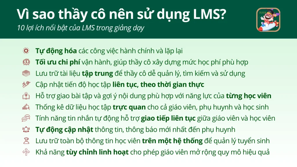 Lợi ích của LMS trong giảng dạy