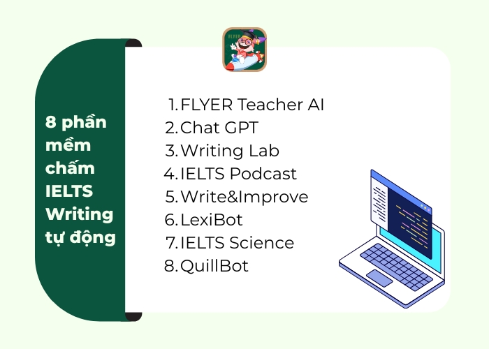 8 phần mềm chấm ielts writing tự động
