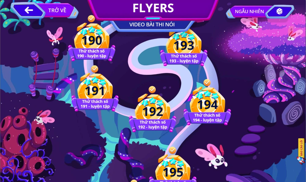 Các đảo đề thi thử Flyers