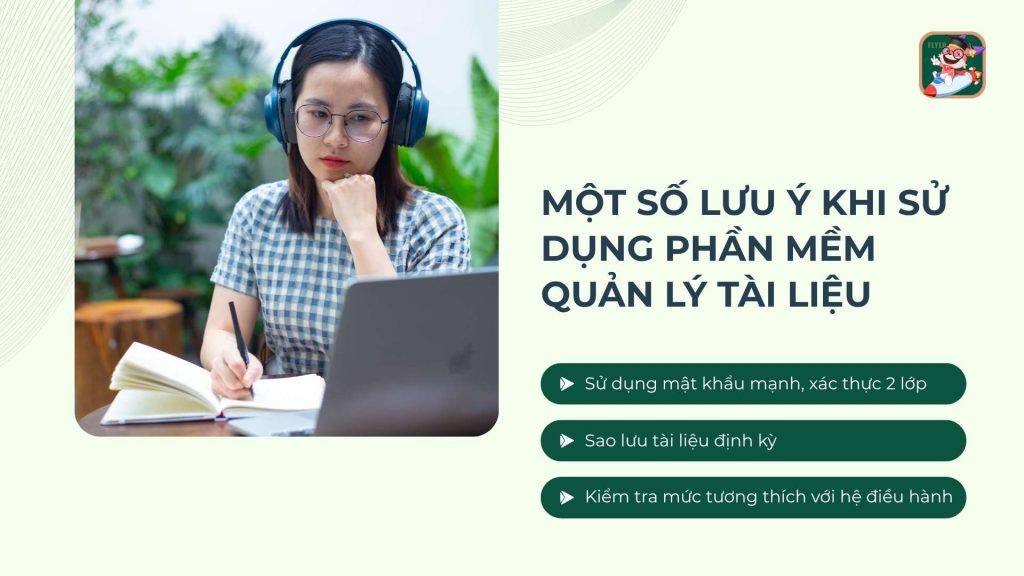 lưu ý khi sử dụng phần mềm quản lý tài liệu