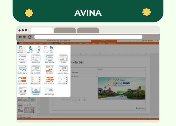 phần mềm soạn giáo án avina authoring tools