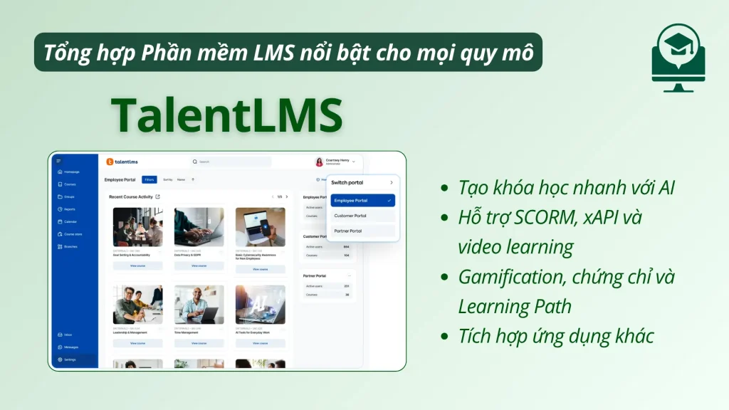 Phần mềm LMS TalentLMS