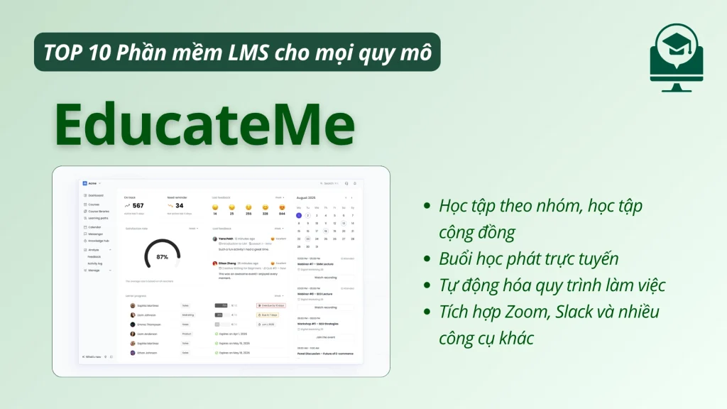 Phần mềm LMS EducateMe